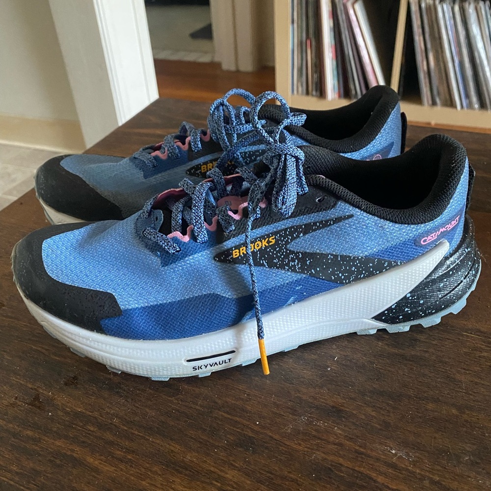 Brooks Catamount 2 Women’s Trail Running Shoes Blue Black Yellow